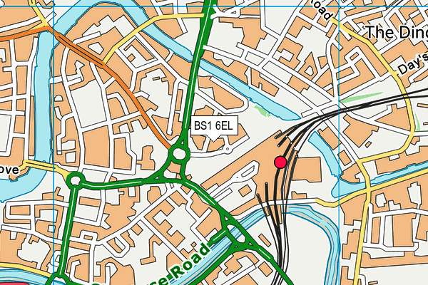 BS1 6EL map - OS VectorMap District (Ordnance Survey) BS1 6EL map - OS VectorMap District (Ordnance Survey)