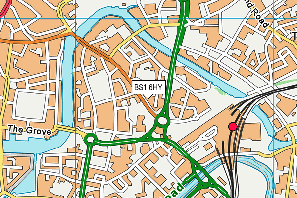 BS1 6HY map - OS VectorMap District (Ordnance Survey) BS1 6HY map - OS VectorMap District (Ordnance Survey)