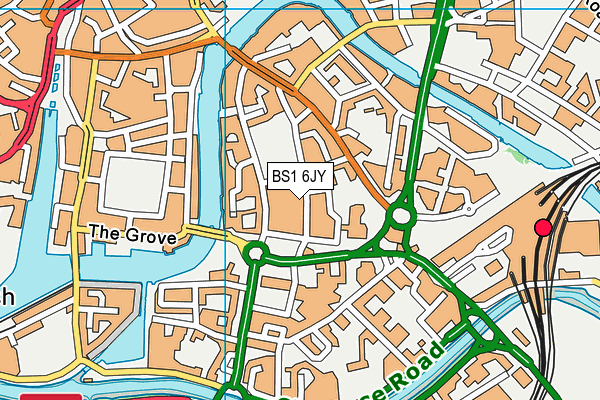 BS1 6JY map - OS VectorMap District (Ordnance Survey)