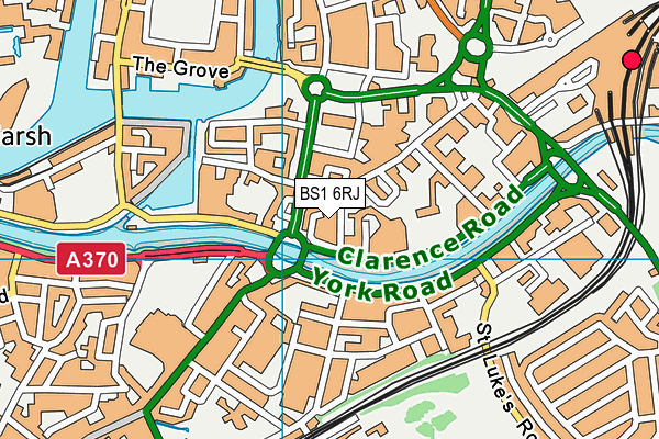 BS1 6RJ map - OS VectorMap District (Ordnance Survey) BS1 6RJ map - OS VectorMap District (Ordnance Survey)