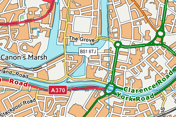 BS1 6TJ map - OS VectorMap District (Ordnance Survey) BS1 6TJ map - OS VectorMap District (Ordnance Survey)