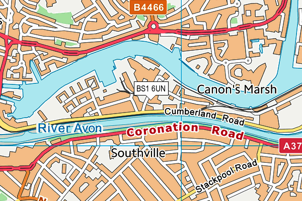 BS1 6UN map - OS VectorMap District (Ordnance Survey) BS1 6UN map - OS VectorMap District (Ordnance Survey)
