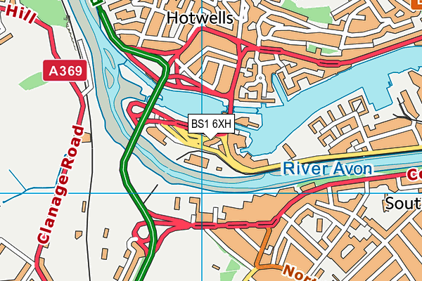 BS1 6XH map - OS VectorMap District (Ordnance Survey) BS1 6XH map - OS VectorMap District (Ordnance Survey)