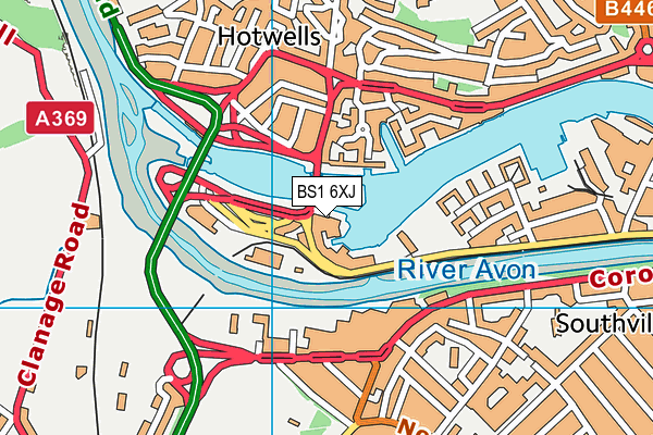 BS1 6XJ map - OS VectorMap District (Ordnance Survey) BS1 6XJ map - OS VectorMap District (Ordnance Survey)