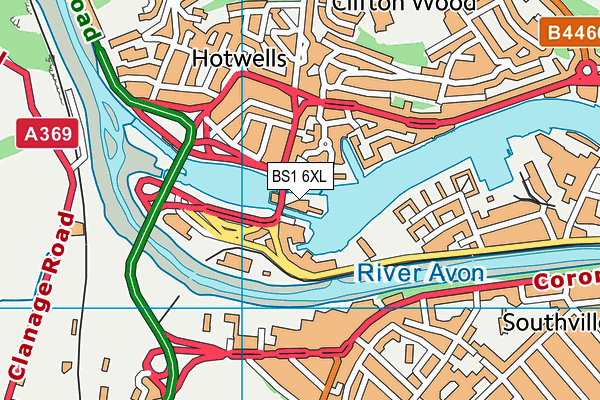 BS1 6XL map - OS VectorMap District (Ordnance Survey) BS1 6XL map - OS VectorMap District (Ordnance Survey)