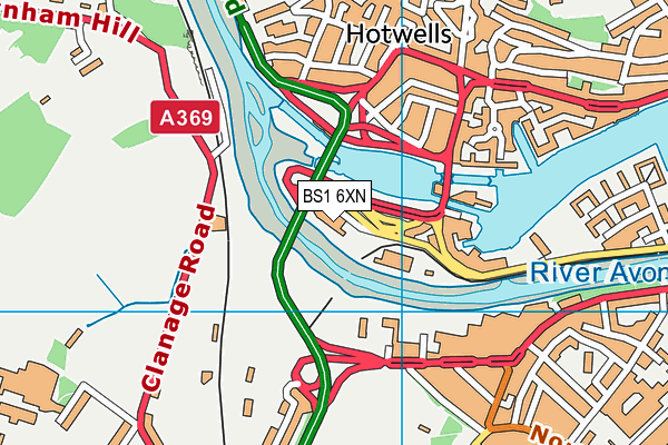 BS1 6XN map - OS VectorMap District (Ordnance Survey) BS1 6XN map - OS VectorMap District (Ordnance Survey)