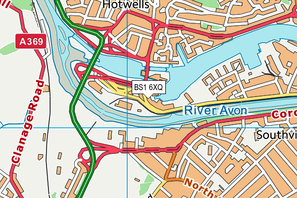 BS1 6XQ map - OS VectorMap District (Ordnance Survey) BS1 6XQ map - OS VectorMap District (Ordnance Survey)