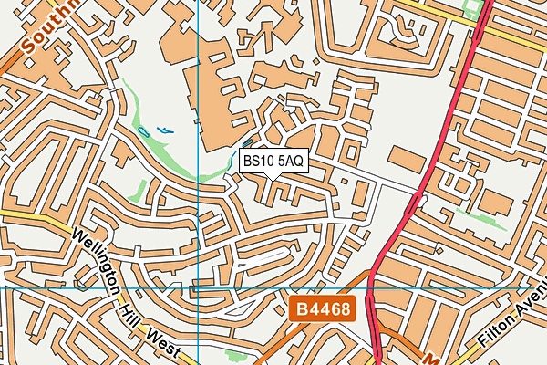 BS10 5AQ map - OS VectorMap District (Ordnance Survey)