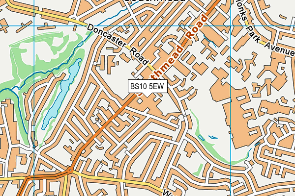 BS10 5EW map - OS VectorMap District (Ordnance Survey) BS10 5EW map - OS VectorMap District (Ordnance Survey)