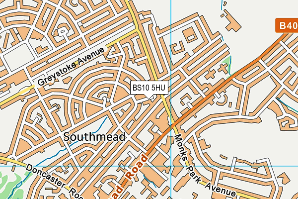 BS10 5HU map - OS VectorMap District (Ordnance Survey) BS10 5HU map - OS VectorMap District (Ordnance Survey)