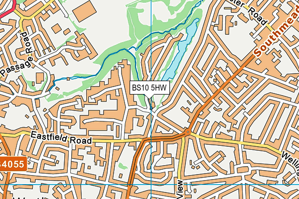 BS10 5HW map - OS VectorMap District (Ordnance Survey) BS10 5HW map - OS VectorMap District (Ordnance Survey)