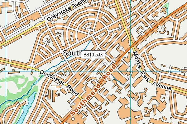 BS10 5JX map - OS VectorMap District (Ordnance Survey) BS10 5JX map - OS VectorMap District (Ordnance Survey)