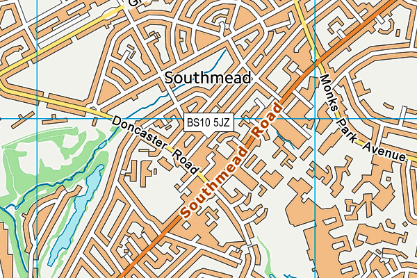 BS10 5JZ map - OS VectorMap District (Ordnance Survey) BS10 5JZ map - OS VectorMap District (Ordnance Survey)