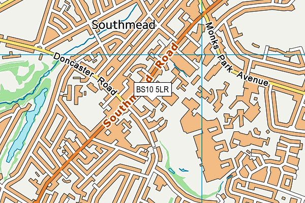 BS10 5LR map - OS VectorMap District (Ordnance Survey) BS10 5LR map - OS VectorMap District (Ordnance Survey)