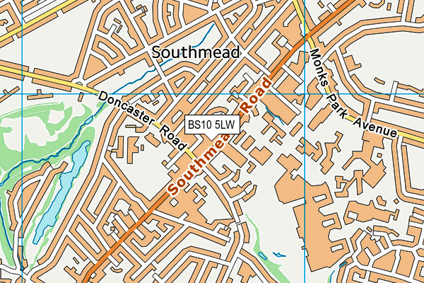 BS10 5LW map - OS VectorMap District (Ordnance Survey) BS10 5LW map - OS VectorMap District (Ordnance Survey)