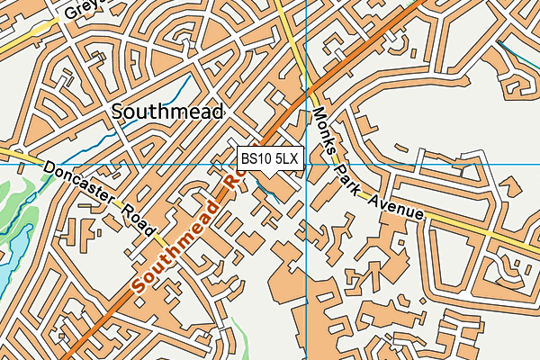 BS10 5LX map - OS VectorMap District (Ordnance Survey) BS10 5LX map - OS VectorMap District (Ordnance Survey)