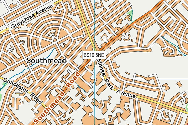 BS10 5NE map - OS VectorMap District (Ordnance Survey) BS10 5NE map - OS VectorMap District (Ordnance Survey)