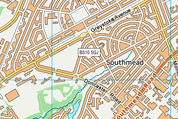 BS10 5QJ map - OS VectorMap District (Ordnance Survey) BS10 5QJ map - OS VectorMap District (Ordnance Survey)