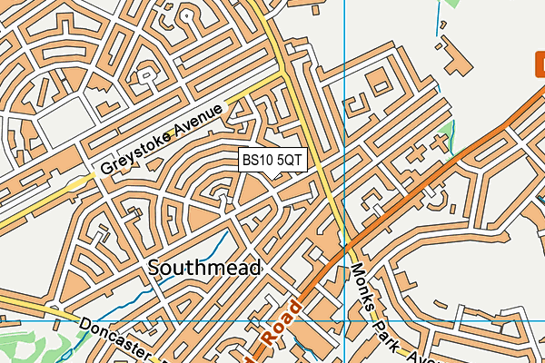 BS10 5QT map - OS VectorMap District (Ordnance Survey) BS10 5QT map - OS VectorMap District (Ordnance Survey)