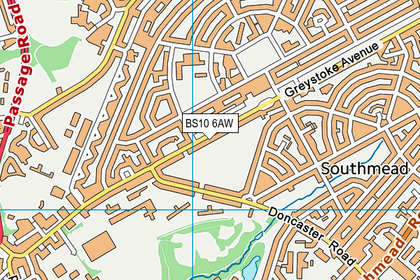 BS10 6AW map - OS VectorMap District (Ordnance Survey) BS10 6AW map - OS VectorMap District (Ordnance Survey)