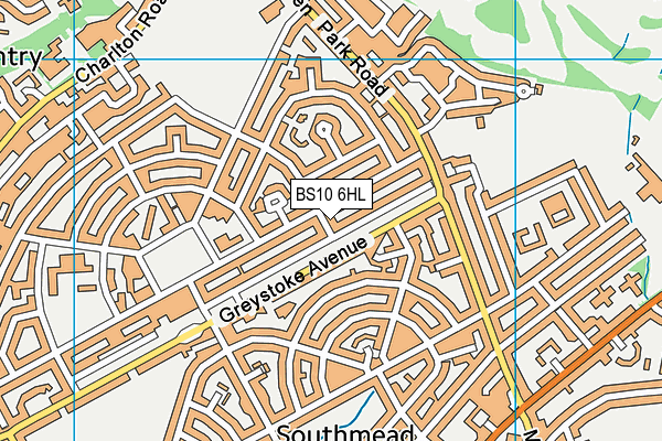 BS10 6HL map - OS VectorMap District (Ordnance Survey) BS10 6HL map - OS VectorMap District (Ordnance Survey)