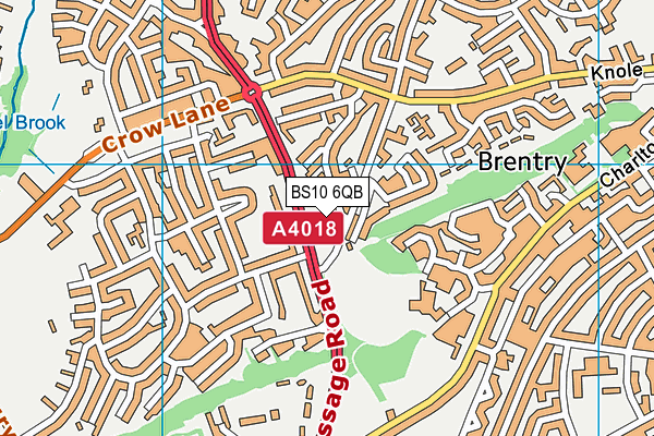 BS10 6QB map - OS VectorMap District (Ordnance Survey)