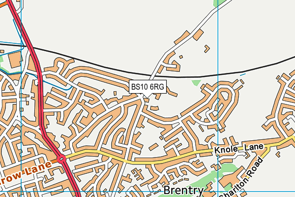 BS10 6RG map - OS VectorMap District (Ordnance Survey)