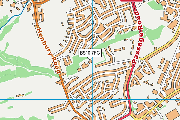 BS10 7FG map - OS VectorMap District (Ordnance Survey)