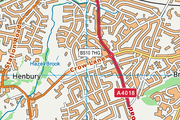 BS10 7HG map - OS VectorMap District (Ordnance Survey) BS10 7HG map - OS VectorMap District (Ordnance Survey)