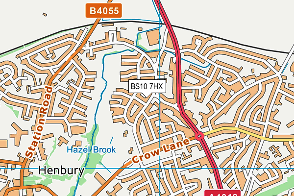 BS10 7HX map - OS VectorMap District (Ordnance Survey) BS10 7HX map - OS VectorMap District (Ordnance Survey)