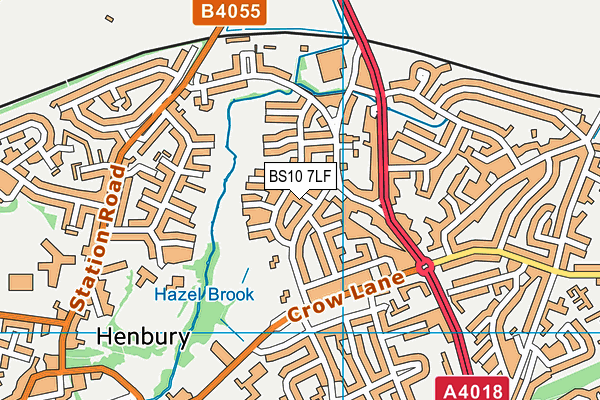 BS10 7LF map - OS VectorMap District (Ordnance Survey) BS10 7LF map - OS VectorMap District (Ordnance Survey)