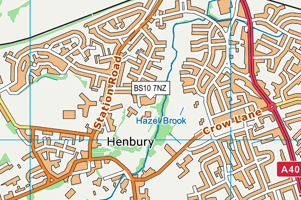BS10 7NZ map - OS VectorMap District (Ordnance Survey)