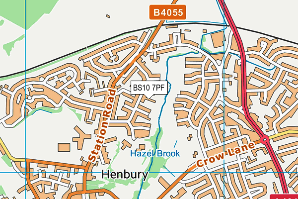 BS10 7PF map - OS VectorMap District (Ordnance Survey) BS10 7PF map - OS VectorMap District (Ordnance Survey)