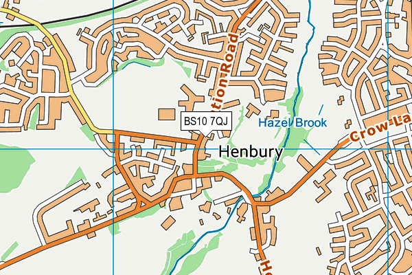 BS10 7QJ map - OS VectorMap District (Ordnance Survey)