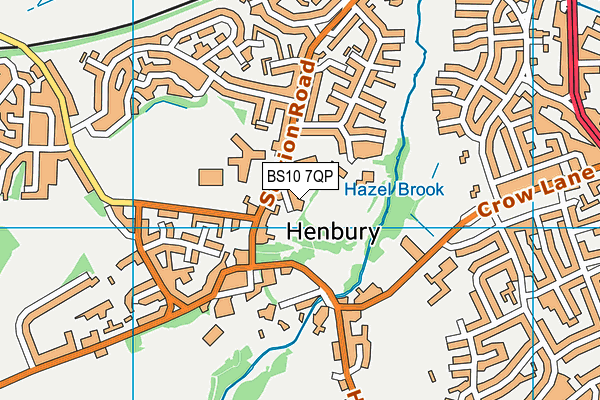 BS10 7QP map - OS VectorMap District (Ordnance Survey)