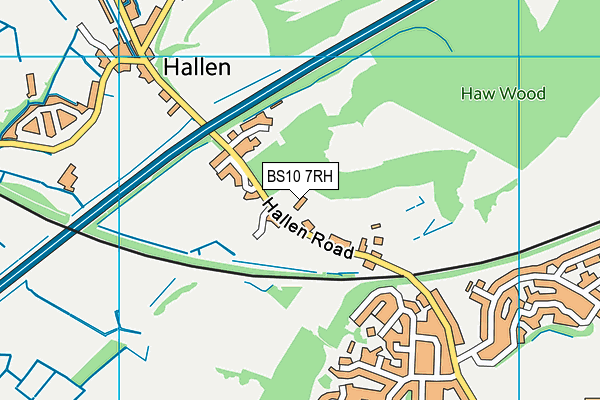 BS10 7RH map - OS VectorMap District (Ordnance Survey)