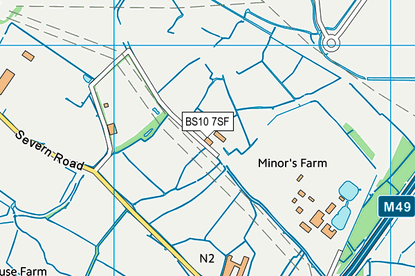 BS10 7SF map - OS VectorMap District (Ordnance Survey) BS10 7SF map - OS VectorMap District (Ordnance Survey)