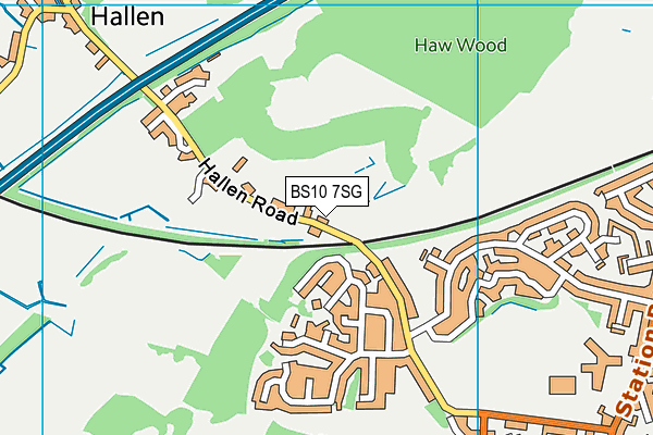 BS10 7SG map - OS VectorMap District (Ordnance Survey) BS10 7SG map - OS VectorMap District (Ordnance Survey)