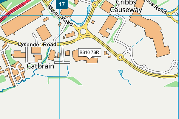 BS10 7SR map - OS VectorMap District (Ordnance Survey) BS10 7SR map - OS VectorMap District (Ordnance Survey)