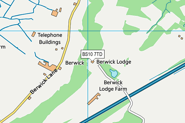 BS10 7TD map - OS VectorMap District (Ordnance Survey)