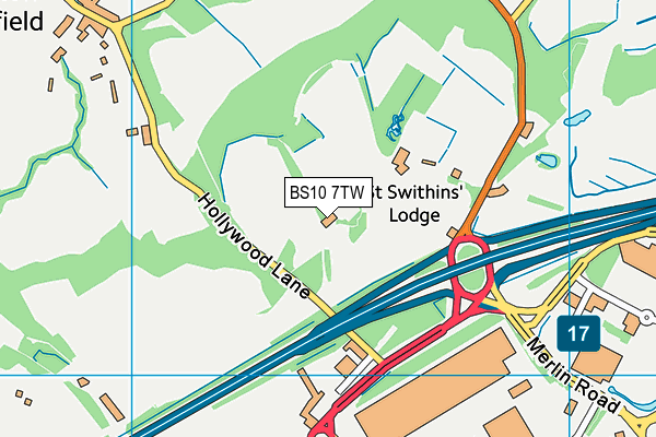 BS10 7TW map - OS VectorMap District (Ordnance Survey) BS10 7TW map - OS VectorMap District (Ordnance Survey)