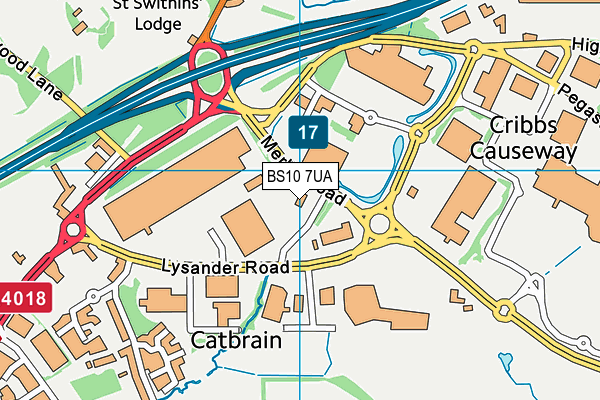 BS10 7UA map - OS VectorMap District (Ordnance Survey) BS10 7UA map - OS VectorMap District (Ordnance Survey)