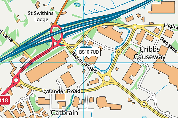 BS10 7UD map - OS VectorMap District (Ordnance Survey) BS10 7UD map - OS VectorMap District (Ordnance Survey)