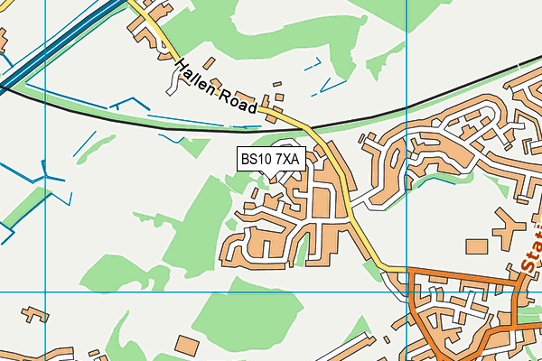 BS10 7XA map - OS VectorMap District (Ordnance Survey) BS10 7XA map - OS VectorMap District (Ordnance Survey)