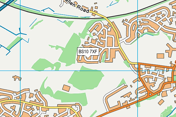 BS10 7XF map - OS VectorMap District (Ordnance Survey) BS10 7XF map - OS VectorMap District (Ordnance Survey)