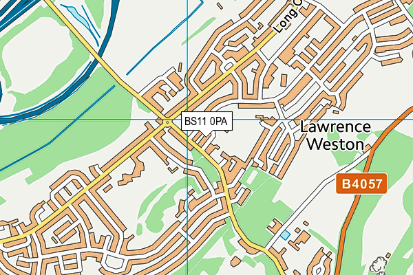 BS11 0PA map - OS VectorMap District (Ordnance Survey)