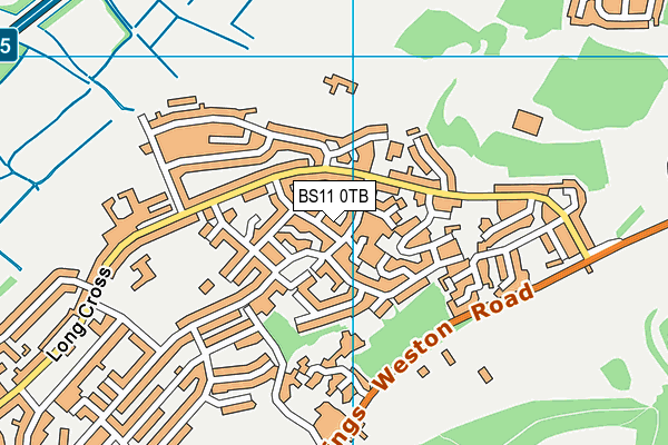 BS11 0TB map - OS VectorMap District (Ordnance Survey) BS11 0TB map - OS VectorMap District (Ordnance Survey)