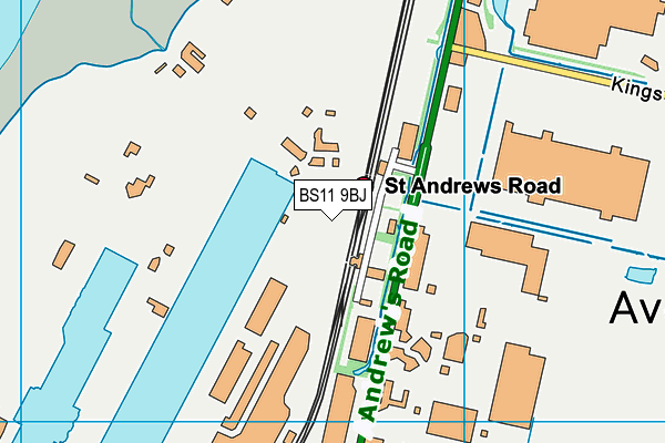BS11 9BJ map - OS VectorMap District (Ordnance Survey) BS11 9BJ map - OS VectorMap District (Ordnance Survey)