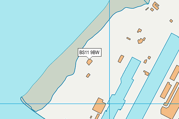 BS11 9BW map - OS VectorMap District (Ordnance Survey)