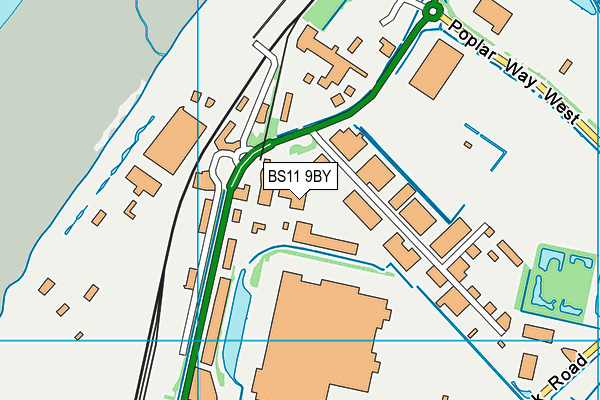 BS11 9BY map - OS VectorMap District (Ordnance Survey) BS11 9BY map - OS VectorMap District (Ordnance Survey)